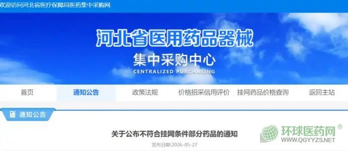 4个药品被取消挂网！某省公布不符合挂网条件药品