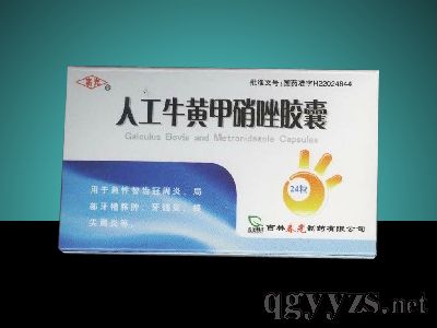 人工牛黄甲硝唑胶囊