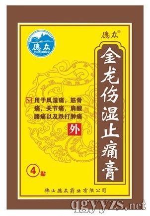 金龙伤湿止痛膏